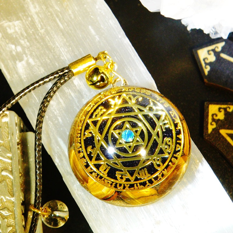 SparkShift Apex Guardian Tiger Eye Talisman Necklace