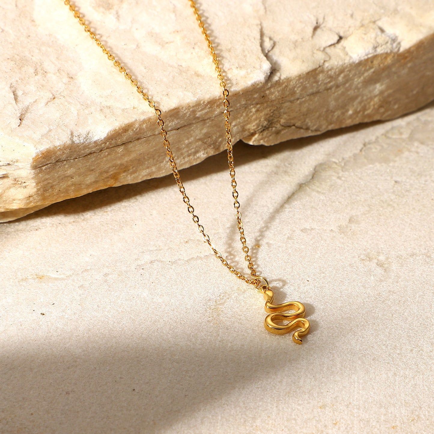 Serpentina Snake Pendant Necklace