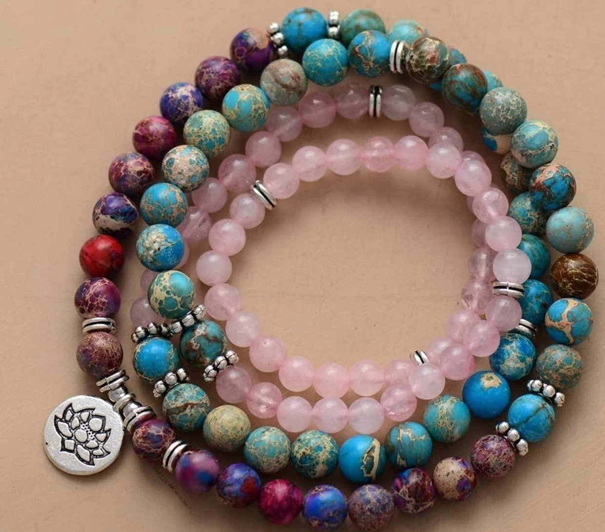 SparkShift Apex 108 Bead Tiger Eye Meditation Bracelet