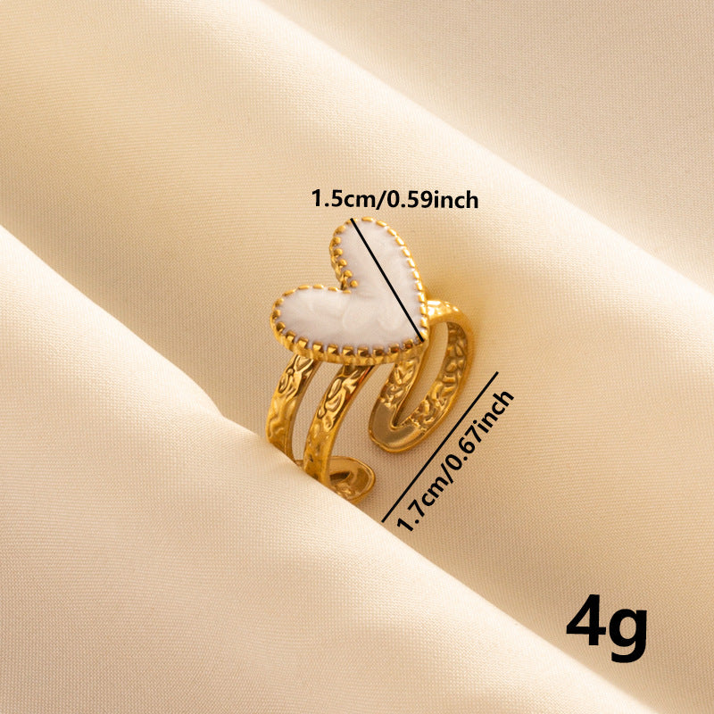 SparkShift Noir Heart Ring