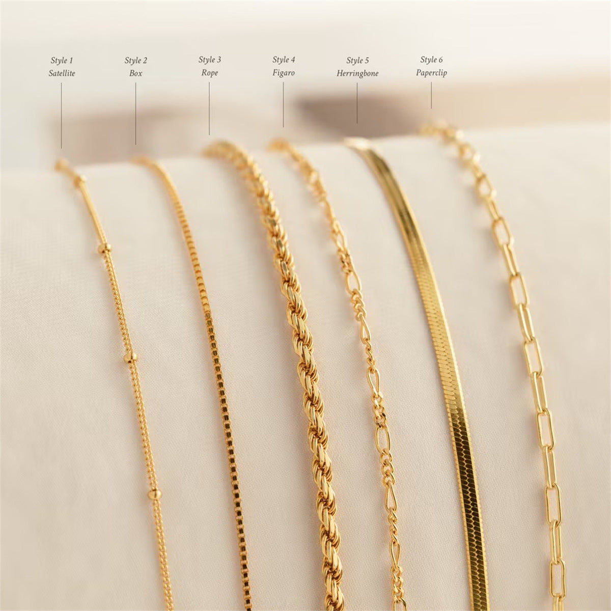 The Silk Chain – 18K Gold Flat Snake Necklace