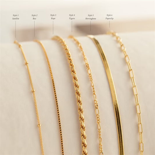 The Silk Chain – 18K Gold Flat Snake Necklace