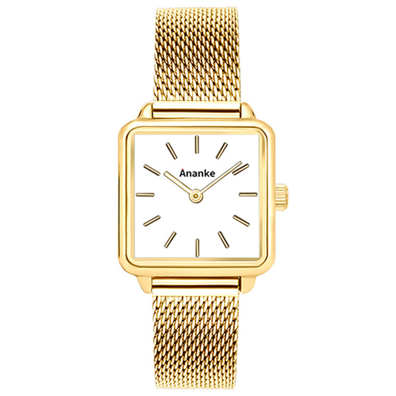 Waterproof Square Ladies Watch Movement