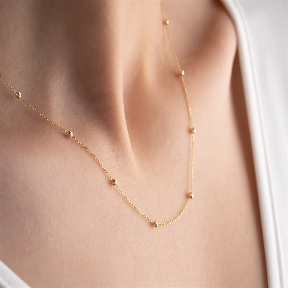 The Silk Chain – 18K Gold Flat Snake Necklace