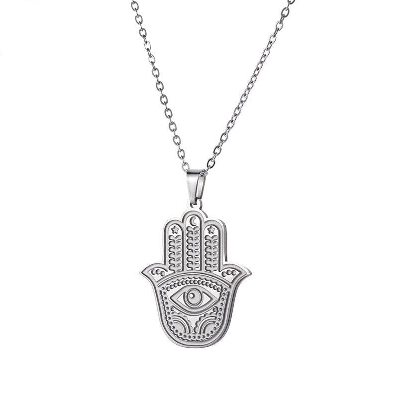 SparkShift Hamsa Evil Eye Protection Necklace