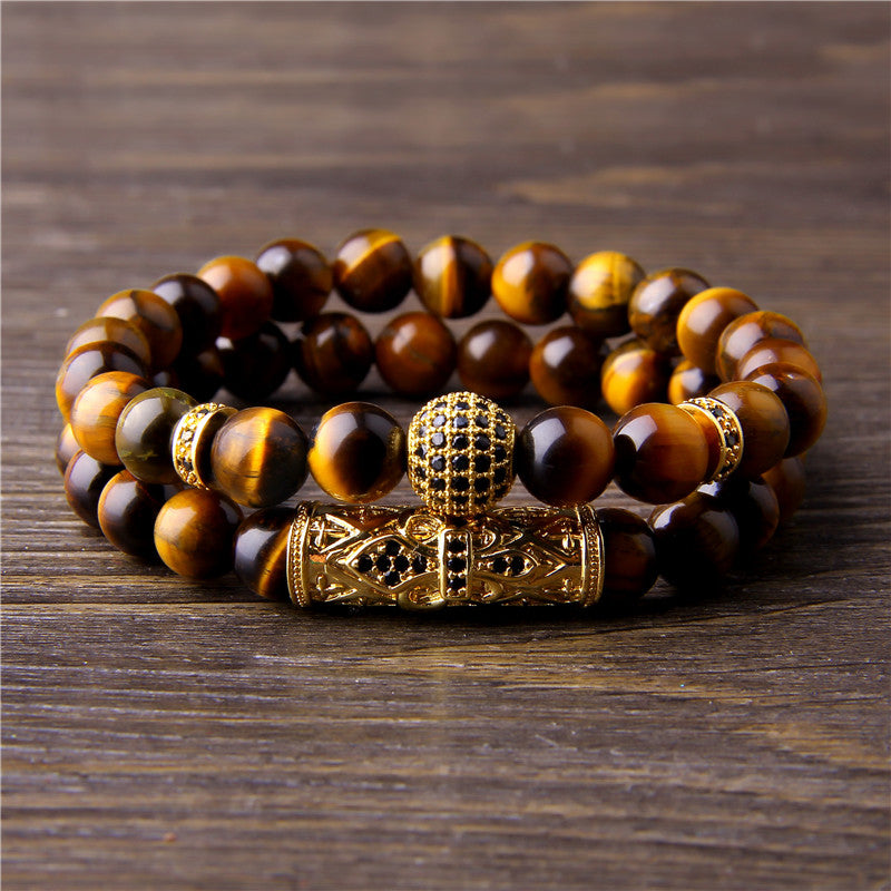 SparkShift Apex Tiger Eye Stone Bracelet