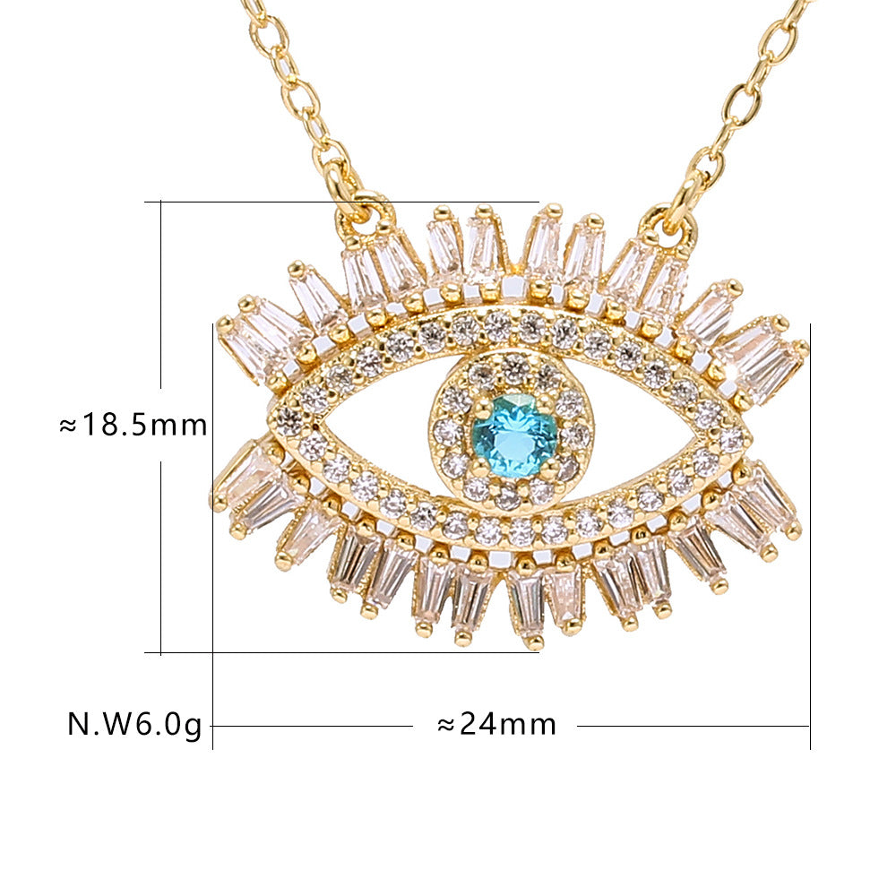 SparkShift Symbolic Evil Eye Pendant Necklace