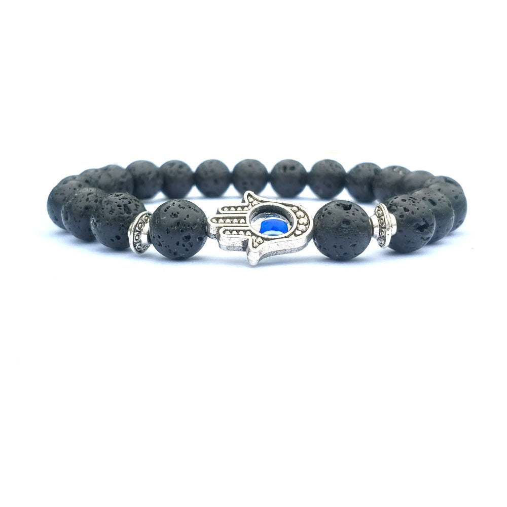 SparkShift Natural Stone Evil Eye Protection  Bracelet