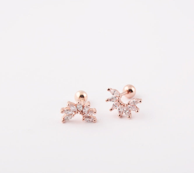 Simple Thread Stud Earrings