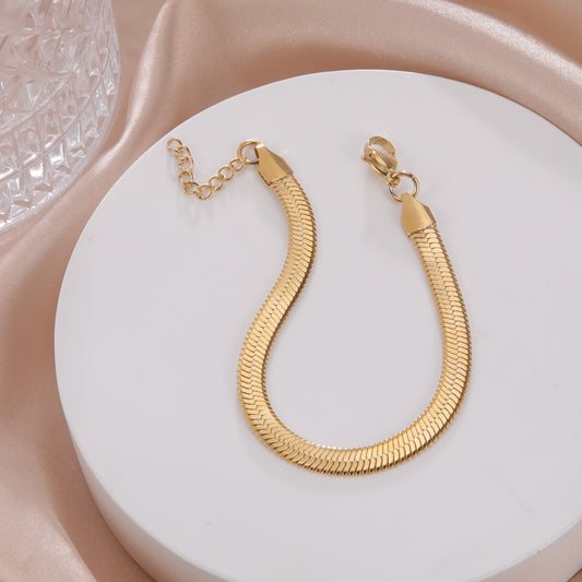 Flat Snake Chain Necklace