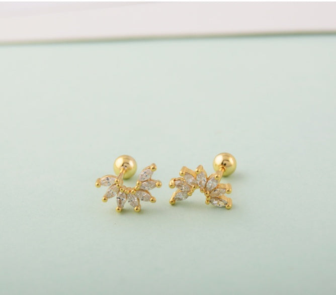 Simple Thread Stud Earrings