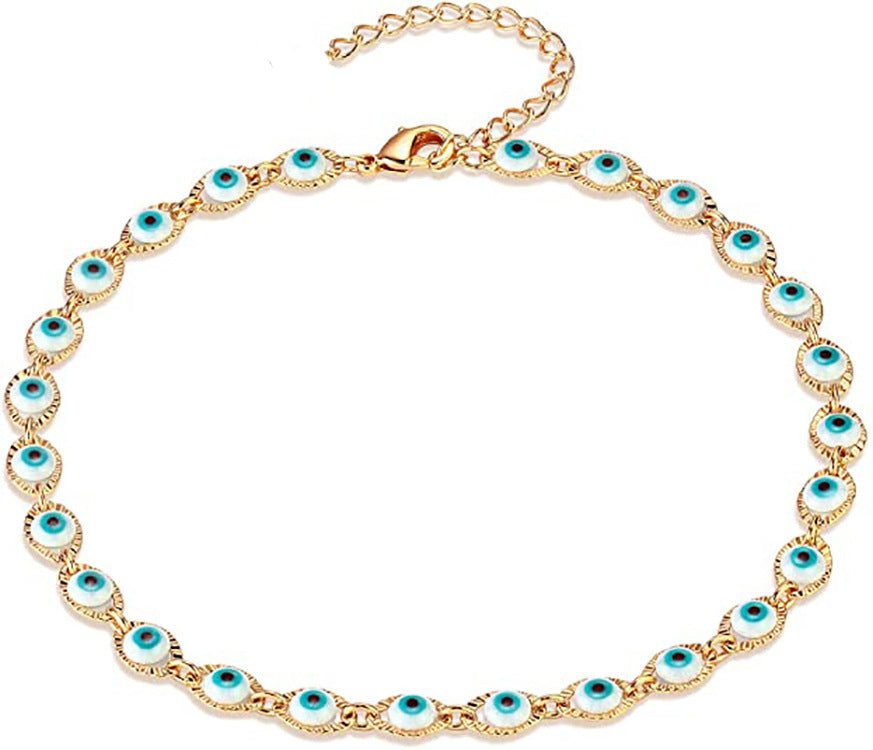 SparkShift Dainty Evil Eye Choker Necklace