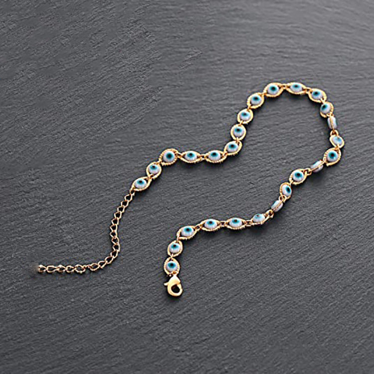 SparkShift Dainty Evil Eye Choker Necklace