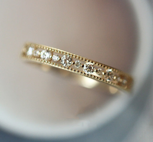 SparkShift Crystal Band Ring