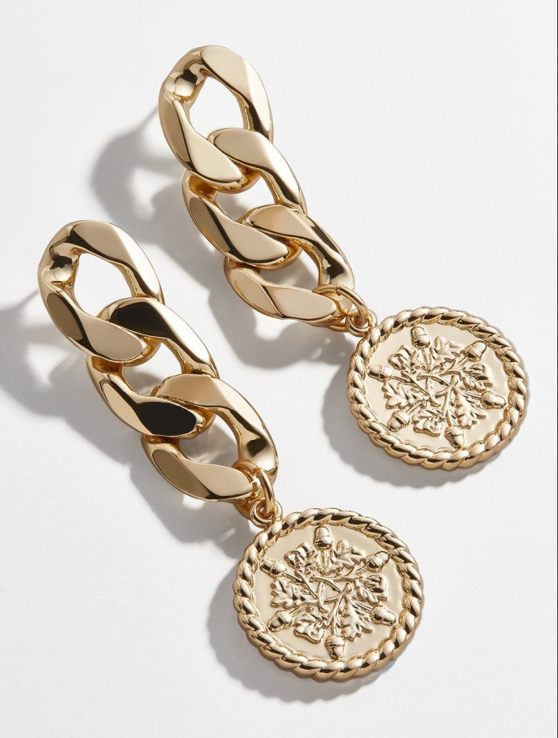 Delicate Needle Cold Wind Chain Stud Earrings