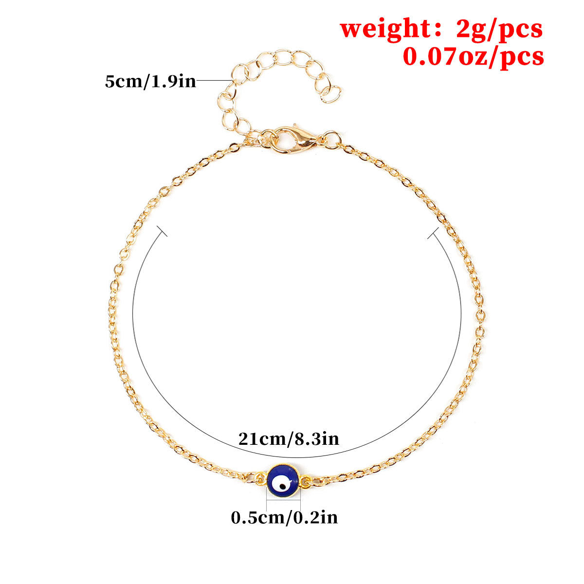 SparkShift  Evil Eye Protection Anklet