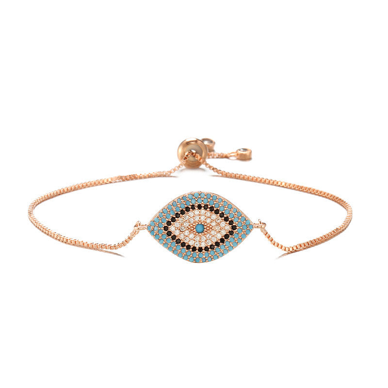 SparkShift Minimal Turkish Gold Evil Eye Bracelet