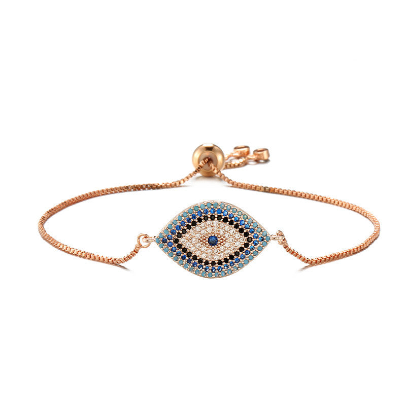SparkShift Minimal Turkish Gold Evil Eye Bracelet