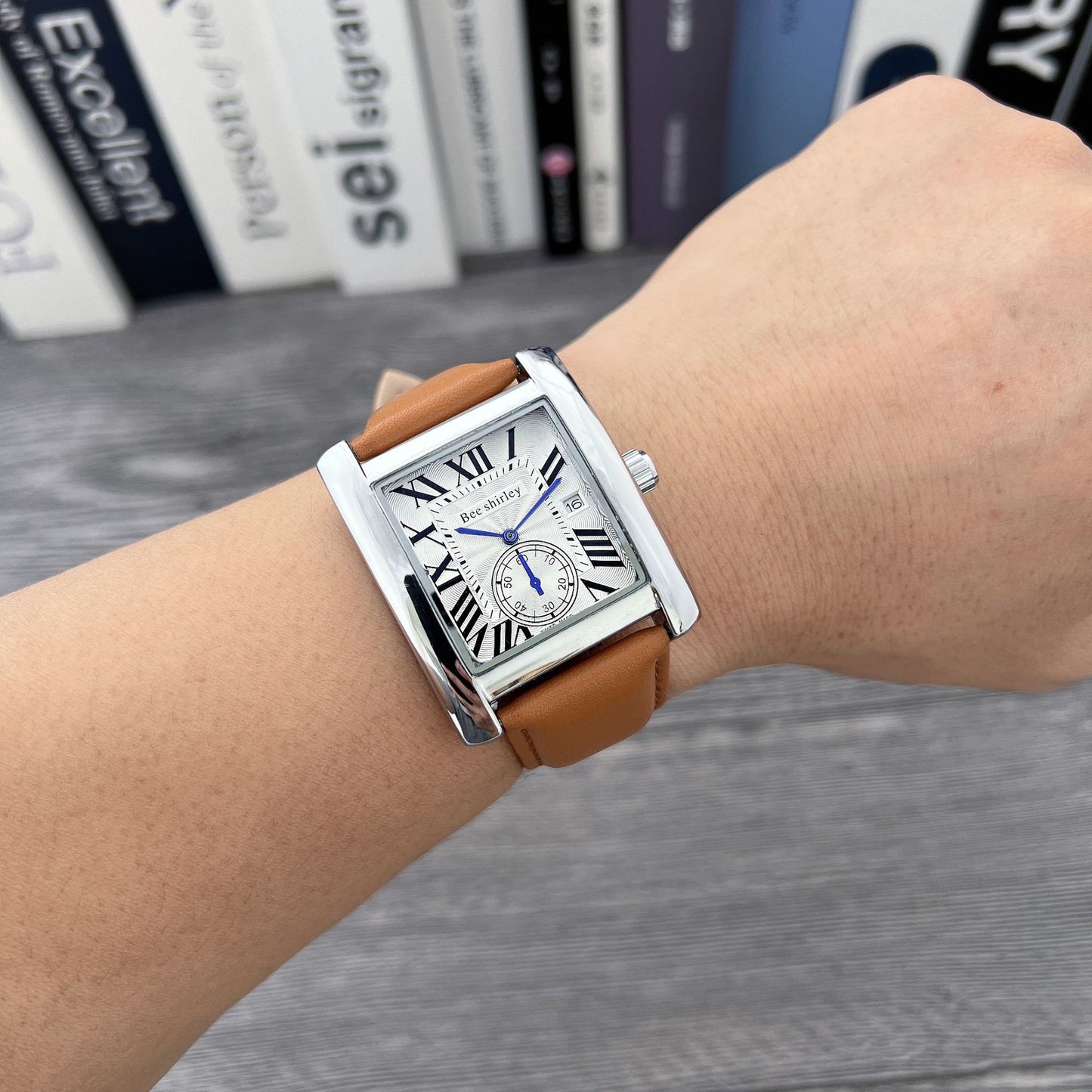 Montre Carrée en Quartz Réservoir pour Hommes