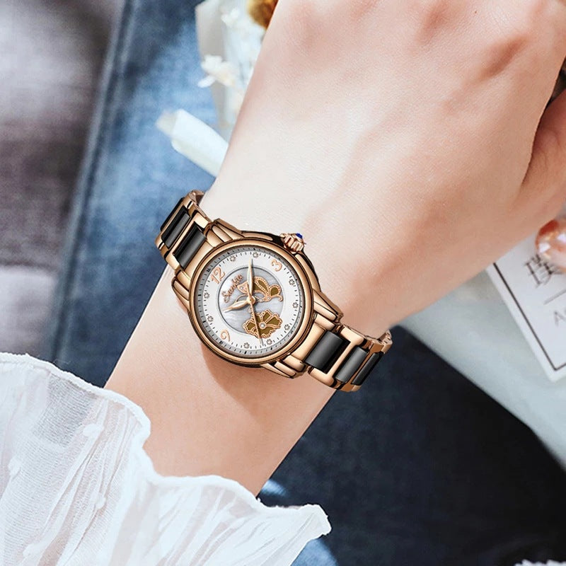 Lige High Quality Ceramic Watch Ladies
