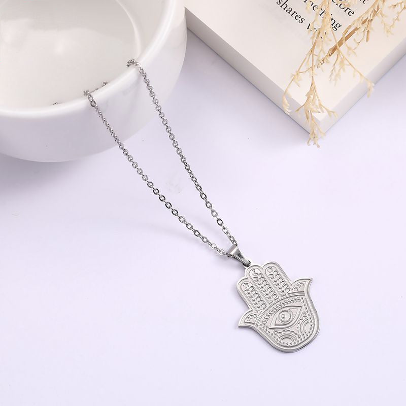 SparkShift Hamsa Evil Eye Protection Necklace