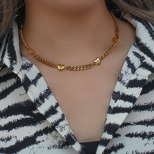 SparkShift Heart Cuban Chain