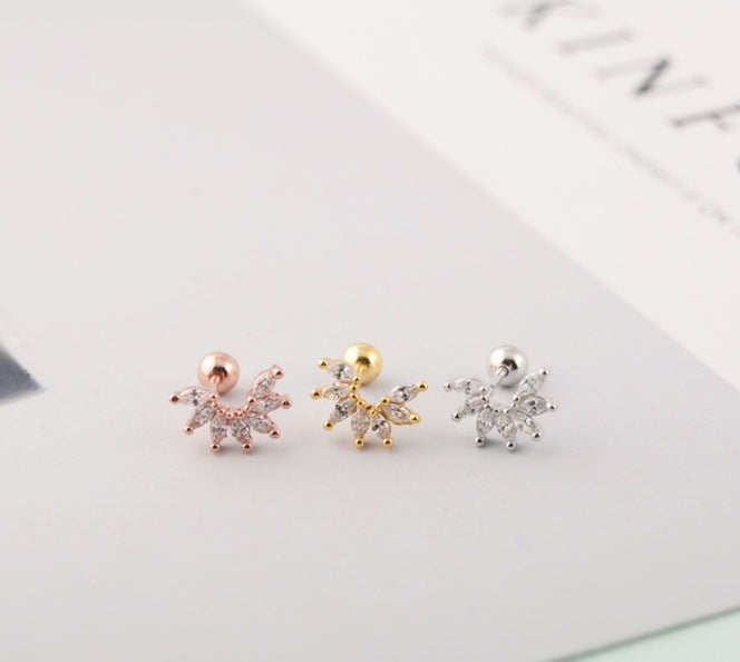 Simple Thread Stud Earrings