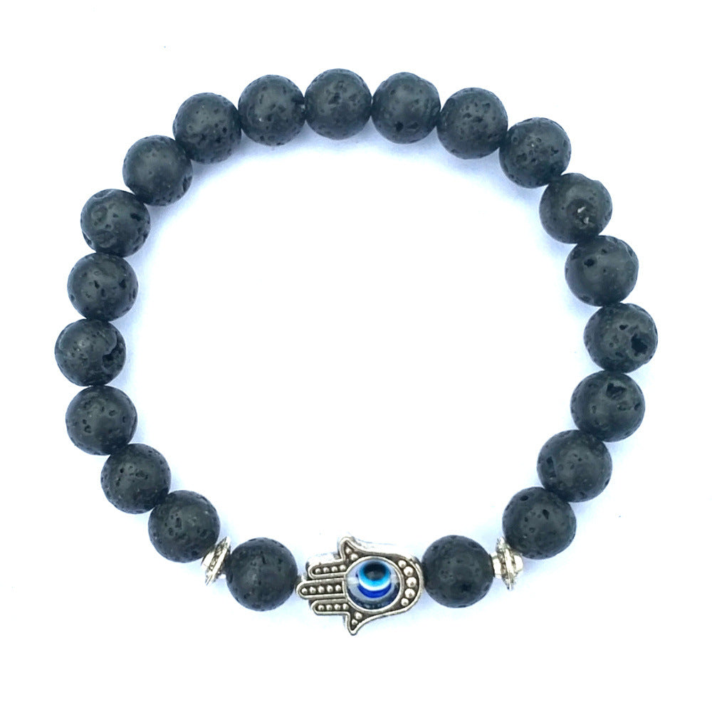 SparkShift Natural Stone Evil Eye Protection  Bracelet