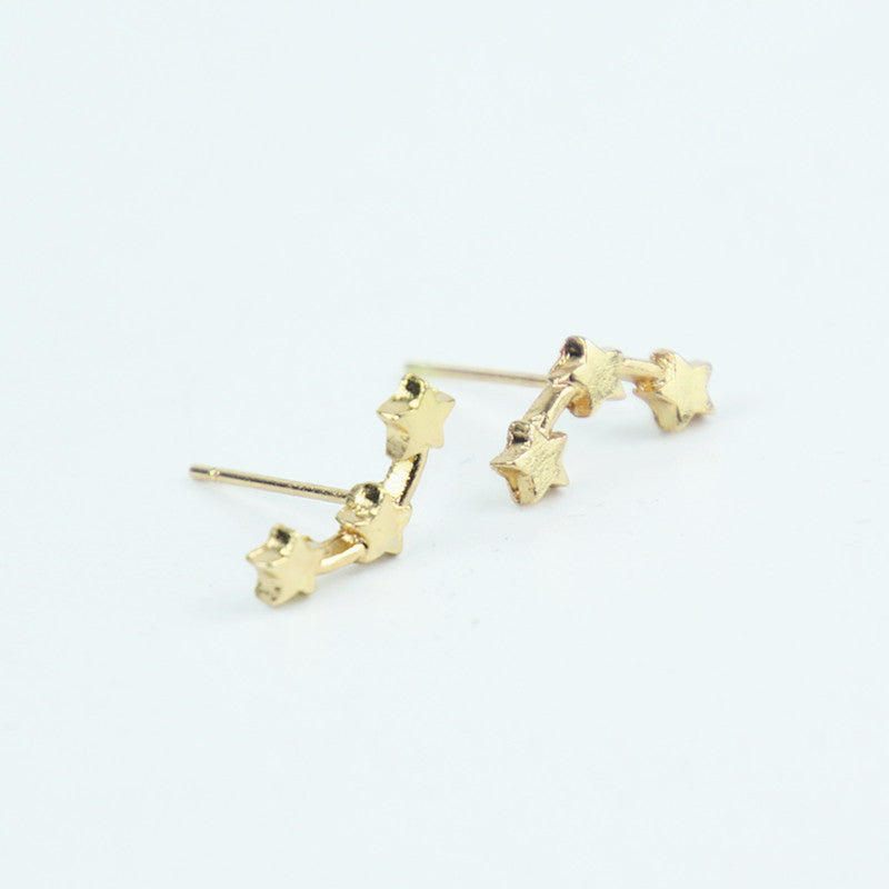 Tiny Star Silver Stud Earrings