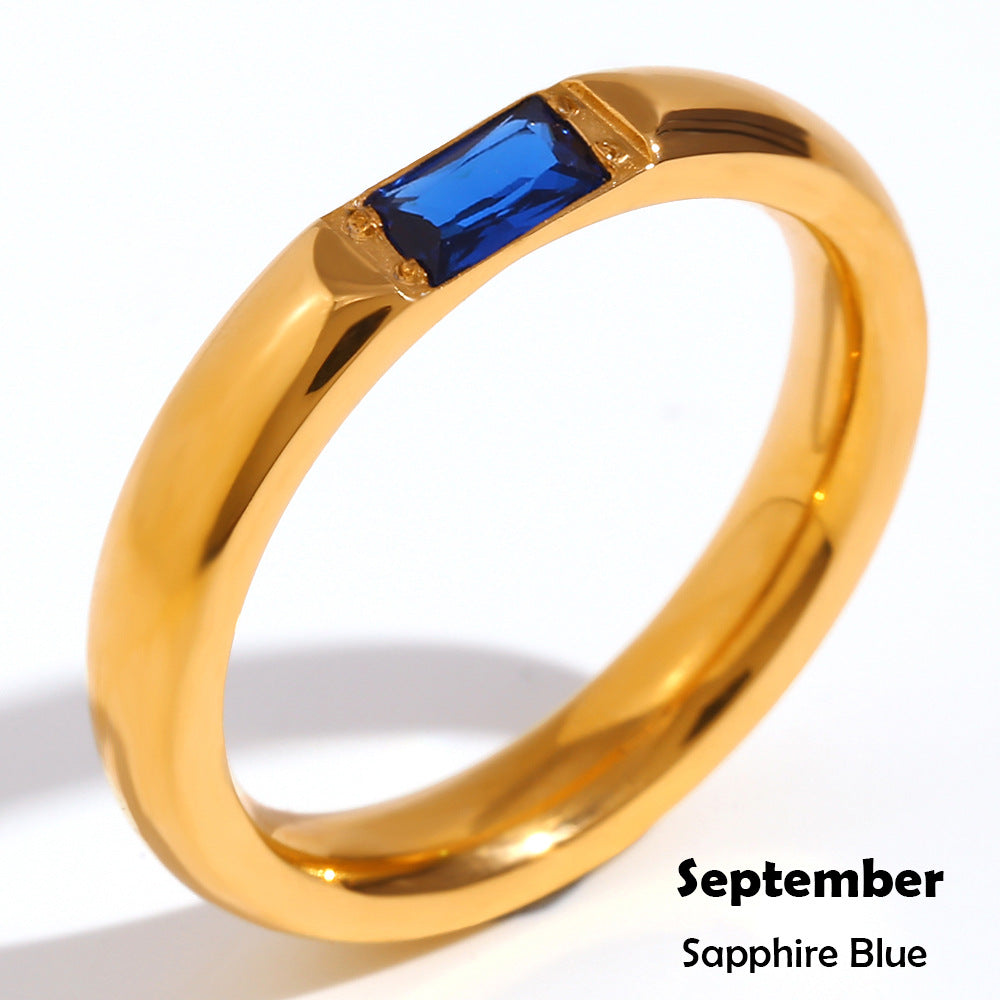 SparkShift Crystal 18K Gold Ring