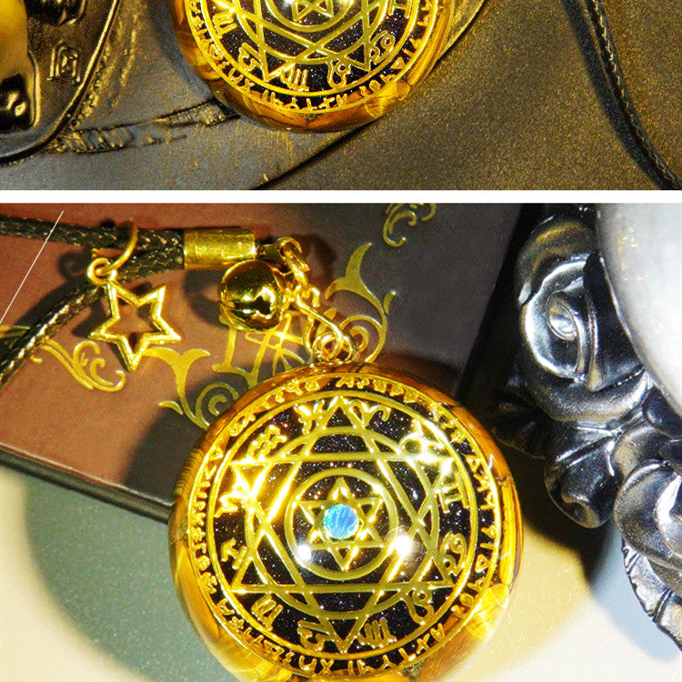 SparkShift Apex Guardian Tiger Eye Talisman Necklace