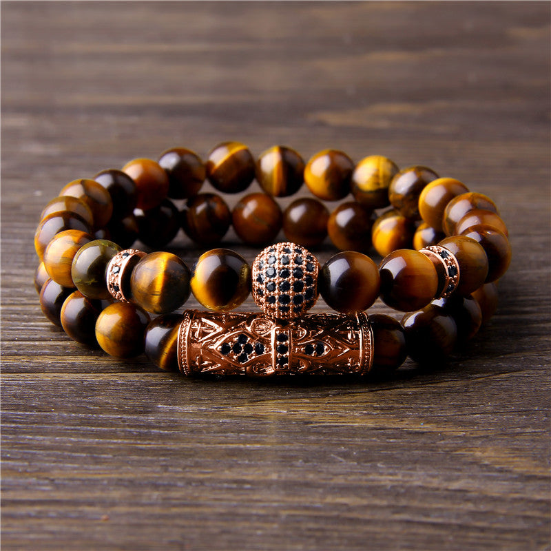 SparkShift Apex Tiger Eye Stone Bracelet