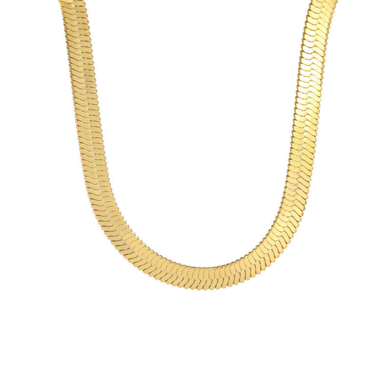 Minimalist Stainless Steel Snake Chain Necklace