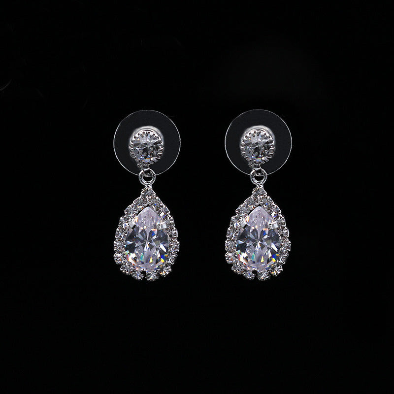 SparkShift Luxury Teardrop Zircon Jewelry Set