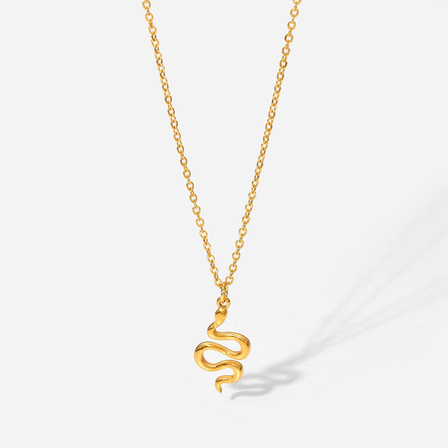 Serpentina Snake Pendant Necklace