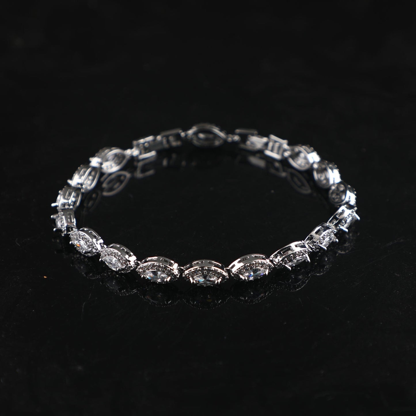 SparkShift Luxury Evil Eye Crystal Bracelet