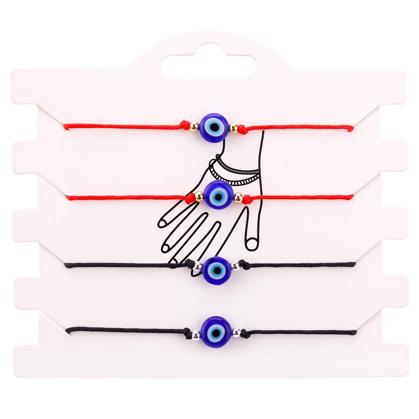 SparkShift Red String Evil Eye Protection Bracelet