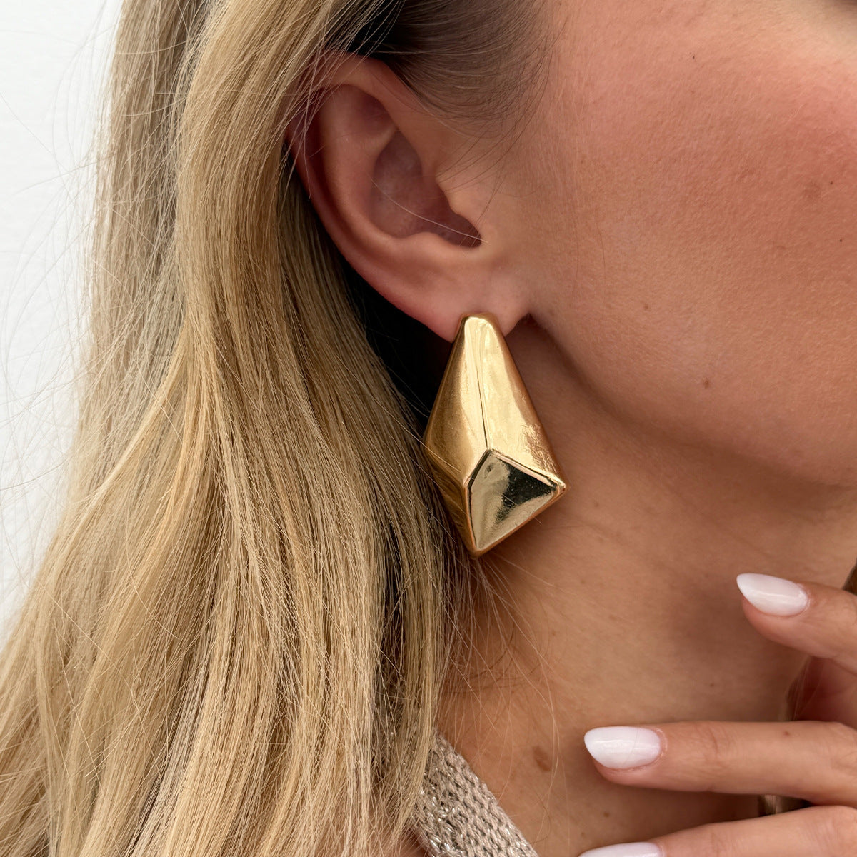 Minimalist Geometric Stud Earrings for Women