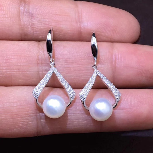 French Pearl Stud Earrings - Minimalist Elegant Jewelry