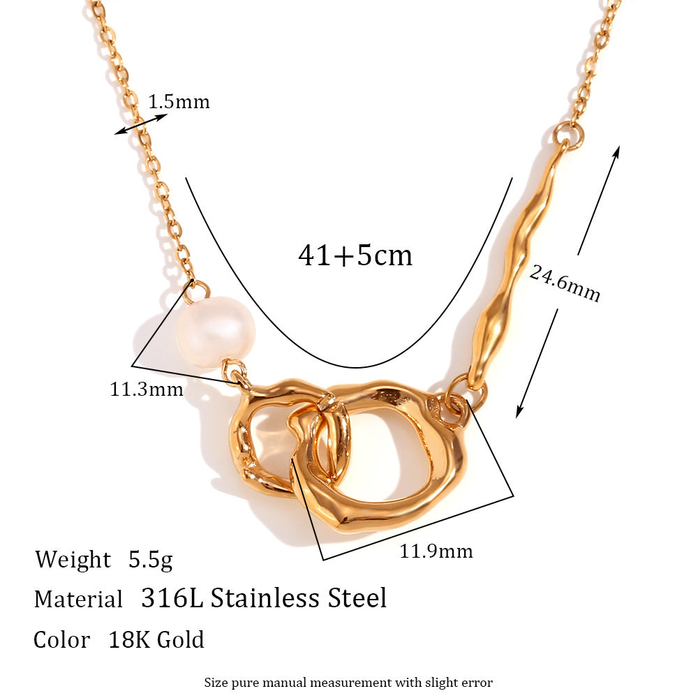 SparkShift Pearl Halo 18K Gold