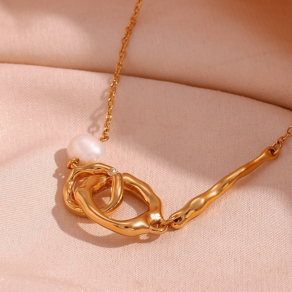 SparkShift Pearl Halo 18K Gold