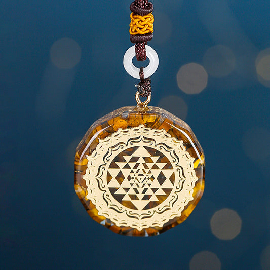SparkShift Apex Tiger Eye Energy Pendant Necklace