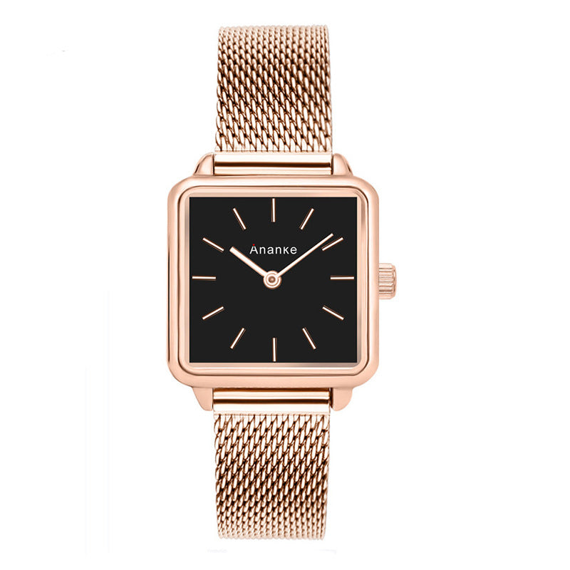 Waterproof Square Ladies Watch Movement