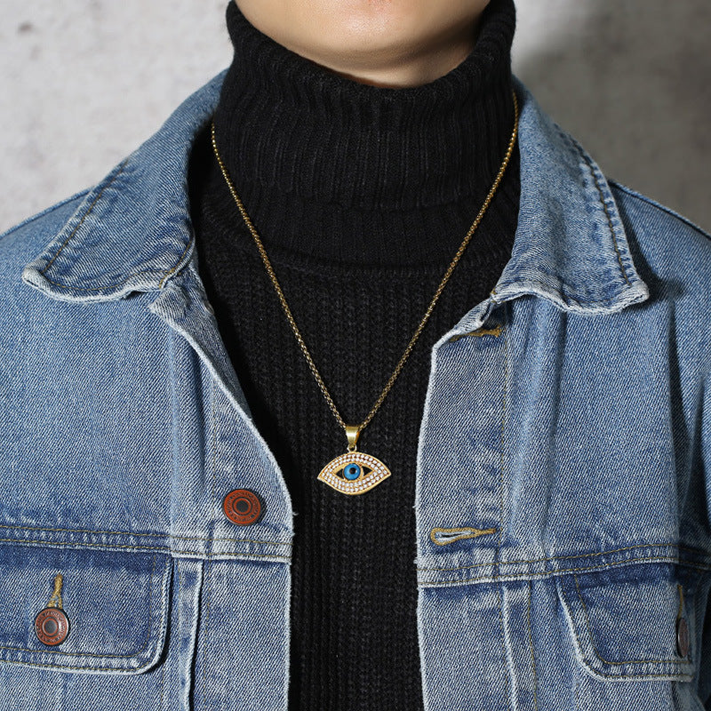 SparkShift Mens Evil Eye Protection Pendant