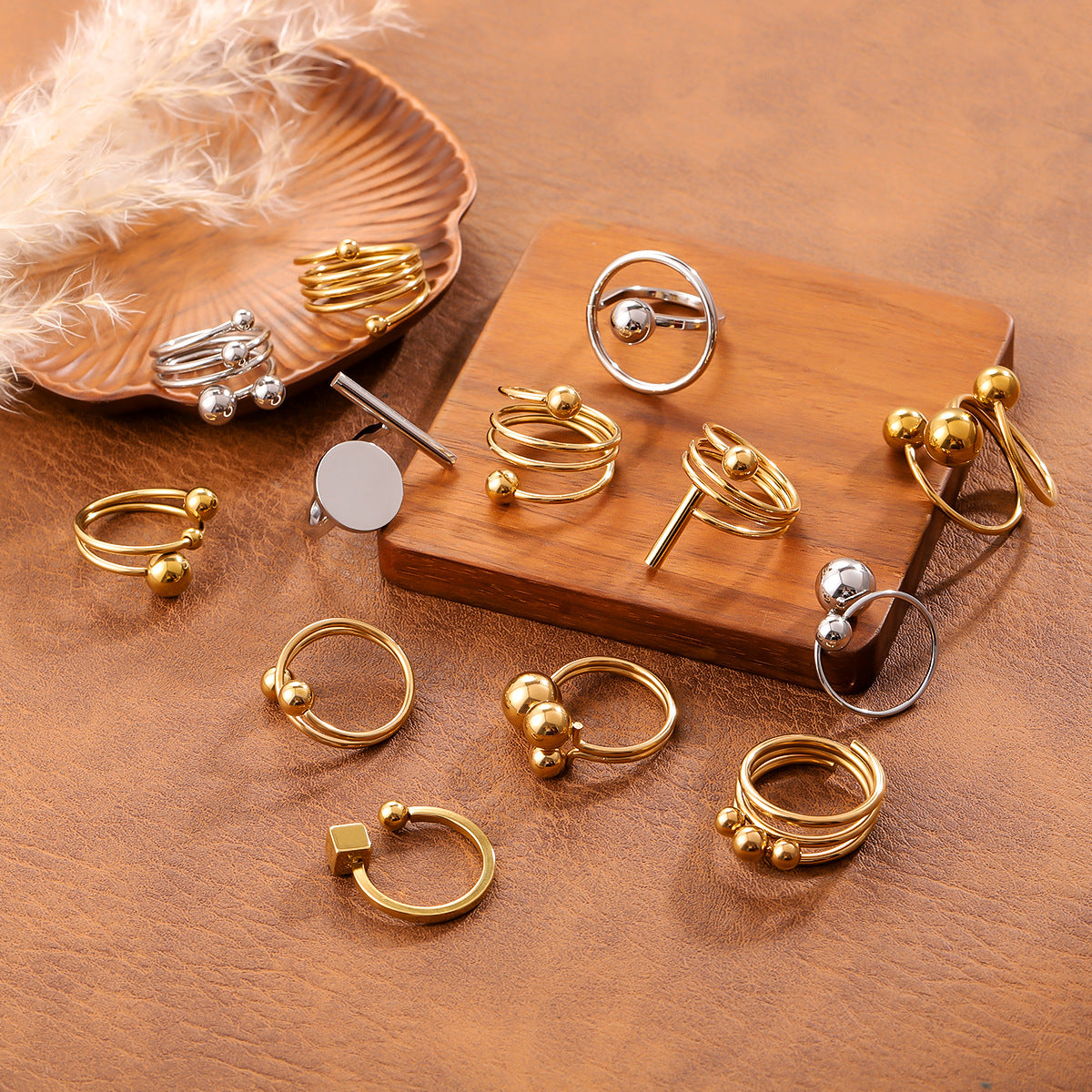 SparkShift Orbit 18K Gold Plated Ring