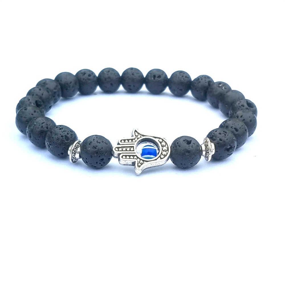 SparkShift Natural Stone Evil Eye Protection  Bracelet