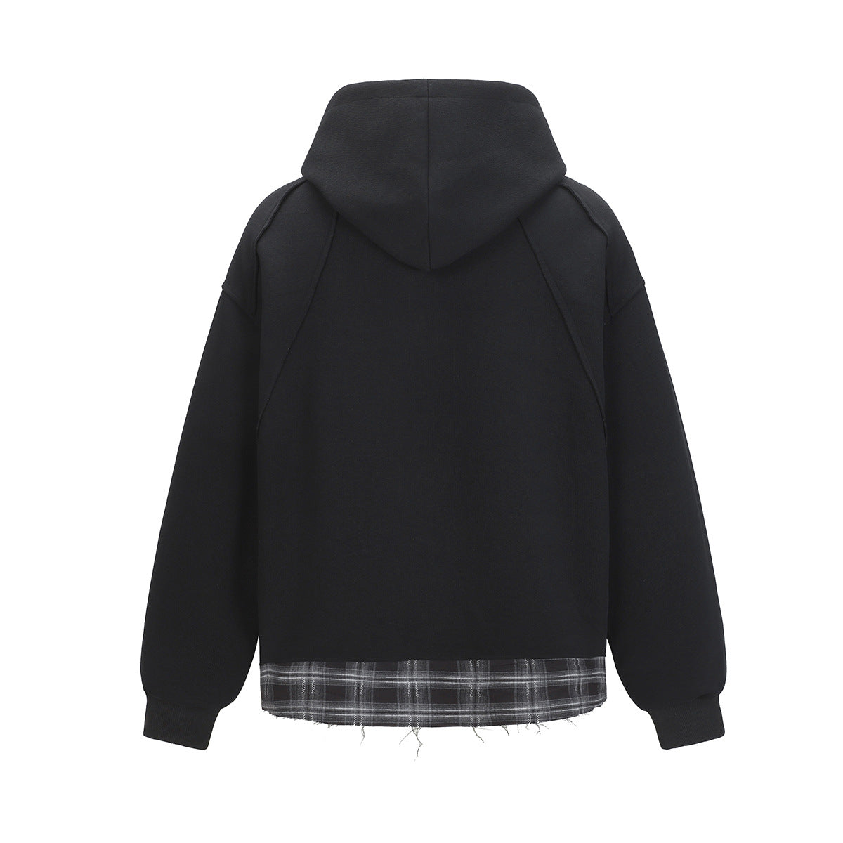 Splicing hoodie fake two piece hoodie