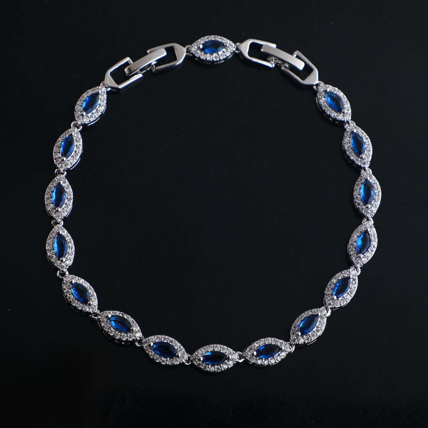 SparkShift Luxury Evil Eye Crystal Bracelet