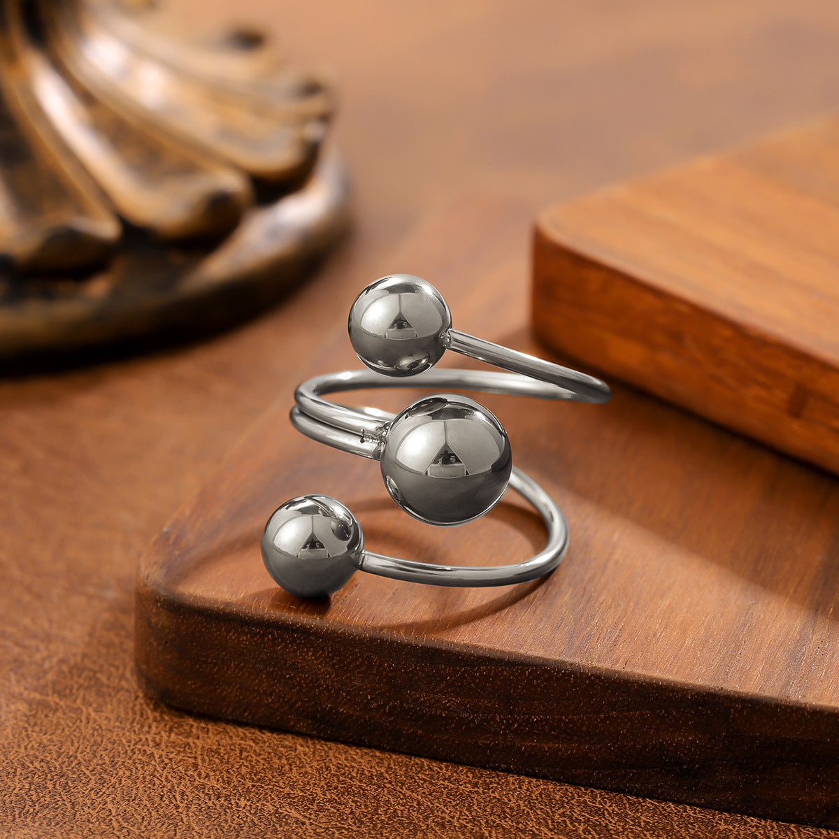 SparkShift Orbit 18K Gold Plated Ring