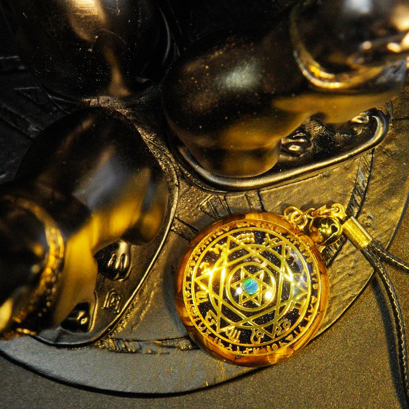 SparkShift Apex Guardian Tiger Eye Talisman Necklace